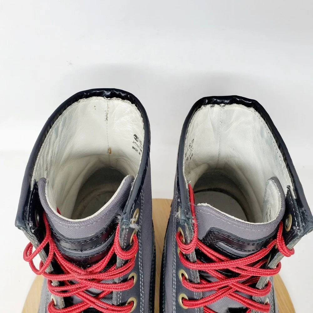 Timberland Abington Haley Boots Mens 9.5 W WIDE Leather Lace Up‎ Vibram Shoes